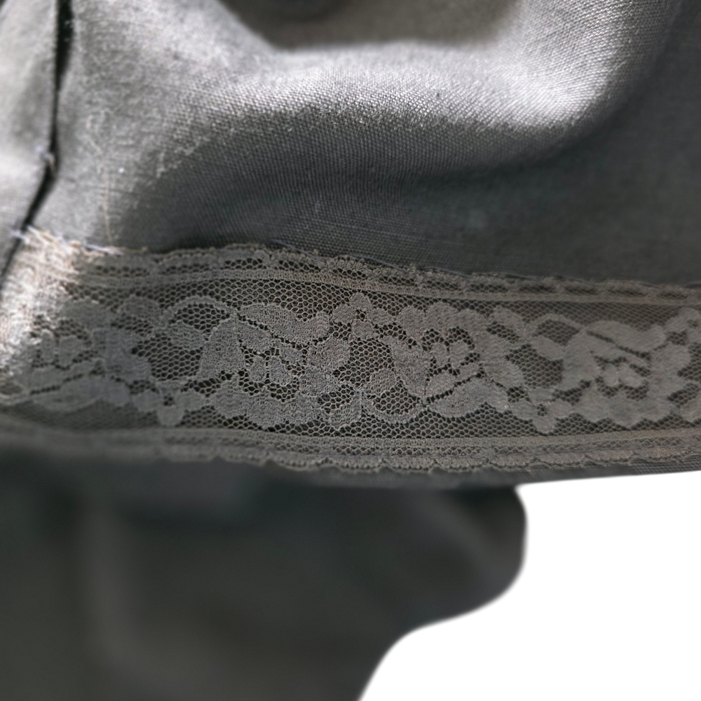 Albert Nipon x Saks Fifth Avenue Vintage Black Midi Dress - Silk/Linen - Size 4 - Picture 6 of 7